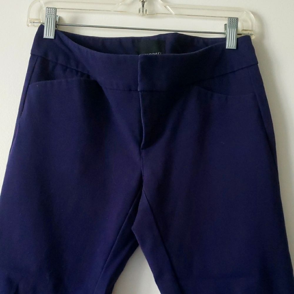 Cynthia Rowley Navy Blue Ankle Length Pants